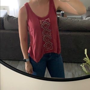 Aztec patterned tank